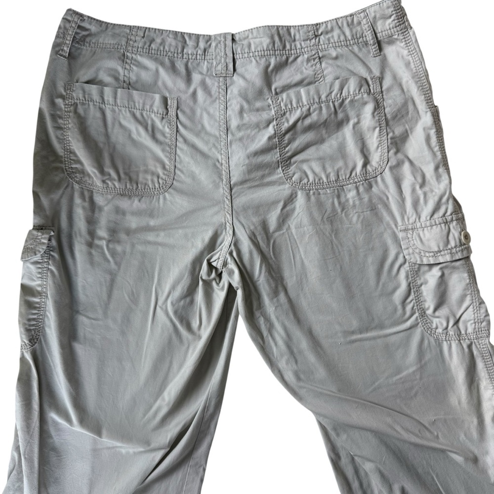 Faded Glory 100% Cotton Light Gray Cargo Pants – Size 12 - Picture 4 of 7